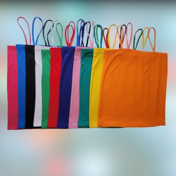 TURQUOISE Green Spaghetti Strap Camisole Tank Top - New Without Tags- One Size - Picture 3 of 10